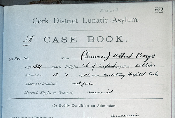 Our Lady's Hospital Patient Case Book 1906