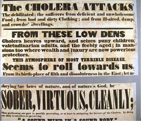 Cholera Poster 1830s