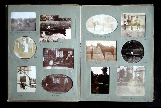 Pages from photograph album of Constance Croker of Byblox house, Doneraile, County Cork (c.1900)