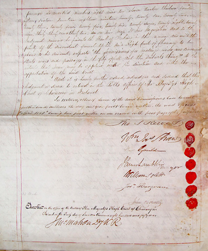 Example of Inquisition, Wide Streets Commissioners 1800s
