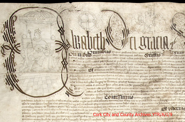 Queen Elizabeth 1st Youghal Charter 1584