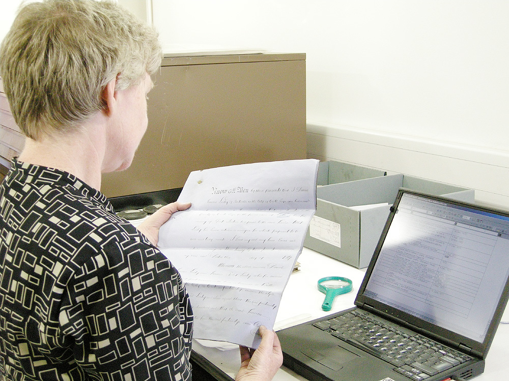 Processing an Archive collection at Cork City and County Archives Processing an Archive collection at Cork City and County Archives