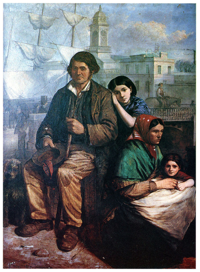 clarke-painting015web Painting 'Awaiting the Emigramt Ship', by Cork Artist Charles H. Cook 1867